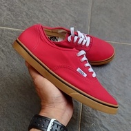 vans authentic red lo pro