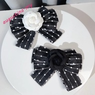 AUGUSTINA Black Bow Brooch Pin, Melanoma Cancer Breast Cancer Black Ribbon Pin, Sweet Skin Cancer Aw