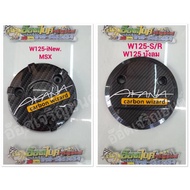 Black Woven Kevlar Clutch Cover W125 Old/W125i Whale/Old Msx/Sf