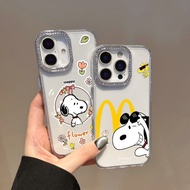 Simple Cowboy S-Snoopy Clear Phone Case For ITEL A60 A60S  A70 A50 Casing Anti Fall Rhinestone Cover