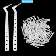 [baoblaze2] 2Pcs Dentist Adhesive Brush Holder Applicator Brush Handle +100Pcs Applicator Tips Set