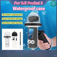 BRDRC Waterproof Case For DJI Osmo Pocket 3 Underwater Diving Housing Cover Protective Shell for dji