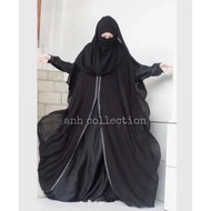 Abaya 812 anh collection exclusive Saudi Dubai hitam swaroski mata ORI