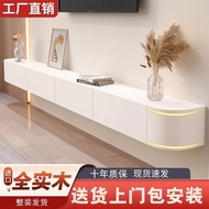 HY-16 Solid Wood Hanging TV Cabinet Simple Modern Living Room Wall Hanging Wall Cabinet Wall-Mounted Hanging TV Stand Sm