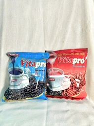 Combo Bột Đậu Đen Mè Đen & Gạo Lứt Mè Đen Không Đường Vitapro (1 Túi 10 gói x 42g)