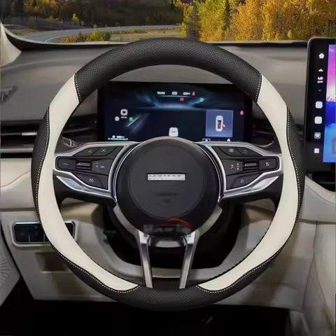 Leather Car Steering Wheel Cover for Haval H9 Jolion Pro H6 GT H7 F7 F7x H5 H3 Dargo M6 Plus 2025 20