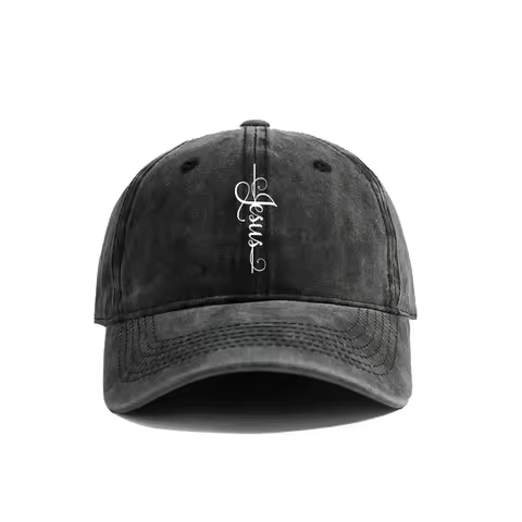 Jesus Cross Baseball Cap Summer Jesus Christ On The Cross God Distressed Dad Hats Men Outdoor Adjust