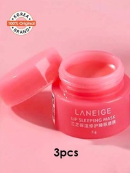 Laneige 雙層唇睡眠面膜 莓果 3g*3入 配合含有維生素c的抗氧化成分 滋潤保濕 唇部護理口紅唇膏