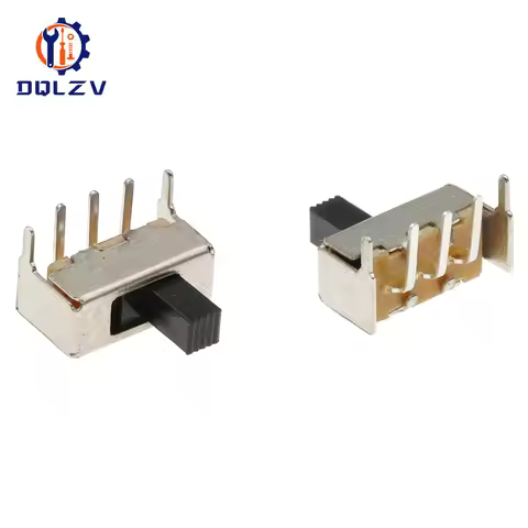 SS12F23 SS12F23VG5 0.5A 50V Toggle Switch 3PIN 1P2T 90 Degree Curved Needle Slide Switch Handle high