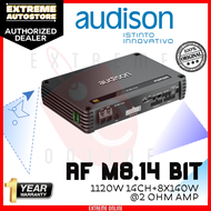 Audison AF-C8.14-bit 8-Channel Amplifier with 14-Channels of DSP - 8 x 65W at 4Ω