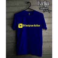 Kaos Instagram Bisa Pake Id Instagram kalian KB