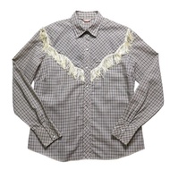 70s H BAR C  格紋流蘇西部襯衫 Western Shirt