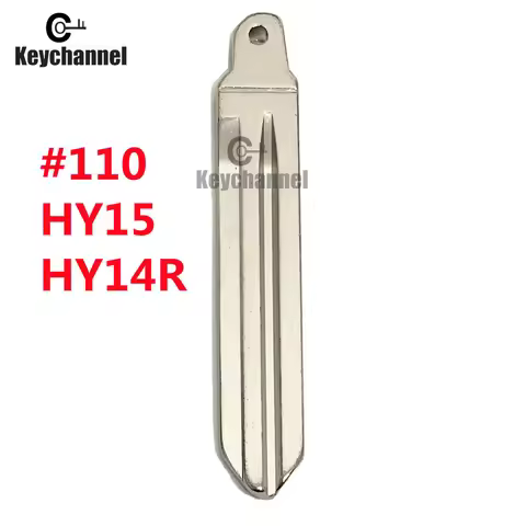 10pcs/lot #110 Original Car Key Blade HY14R HY15 Right Side Uncut Flip Blank for Hyundai Kia K2 K3 K