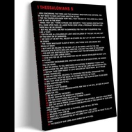Thessalonians  Bible Quote Wall Art Print Bible Verse Poster Art Deco Canvas for Bedroom Giclee Prin