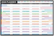 2026 Yearly Wall Calendar - 2026 Wall Calendar, Jan.2026 - Dec.2026, 12 Monthly Calendar with Julian