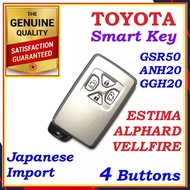 GENUINE TOYOTA ALPHARD/ESTIMA/ VELLFIRE ACR50 REMOTE 4 BUTTON Toyota Alphard 4B ANH2#, GGH2#  (240X/