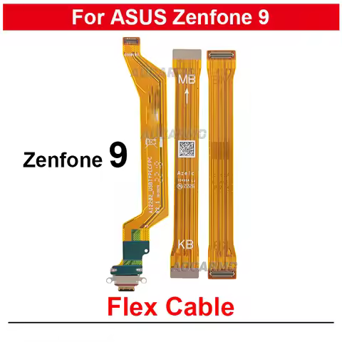 For ASUS Zenfone 9 Charging Port Charger Dock Sim Card Reader Board Connection Motherboad Main Flex 