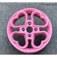 Pink Love Heart 15 Inch 15x6.0 4x100 4x114.3 Car Alloy Wheel Rims Fit For Honda Toyota Mazda Hyundai MINI Nissan Suzuki