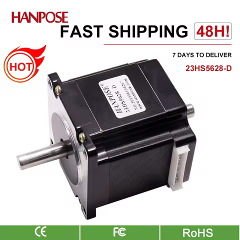 1PCS NEMA 23 Stepper Motor 2.8A 126N.Cm D=8mm 23HS5628-SZ For CNC Router Engraving Milling Machine 3