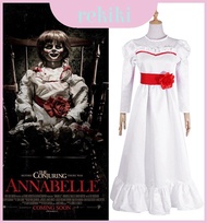 Cosplay Annabelle Outfit - Soft and Comfortable White Halloween Fun Dress