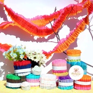 Shaved RollKertas Krep Colorful Roll Crepe Paper/ Birthday Decoration Paper/