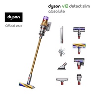 Dyson V12 Detect Slim™ Absolute Cordless Vacuum Cleaner (Gold/Gold) with Floor Dok™ เครื่องดูดฝุ่นไร้สาย ไดสัน