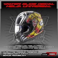 WATER SLIDE DECAL HELMET UNIVERSAL NAKASUGA PHOENIX MOTIF | WATER SLIDE DECAL HELMET