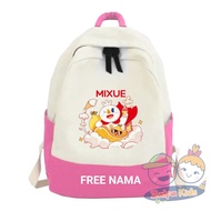 Kids School BACKPACK MIXUE ICON Free MIXUE ICON Using Children's Name