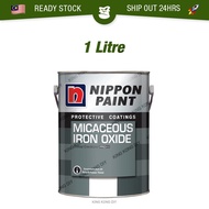 🔥READY STOC 1L NIPPON PAINT MIO Micaceous Iron Oxide Paint Matt Wood Steel Metal Protection Cat Minyak Besi Pagar Grill