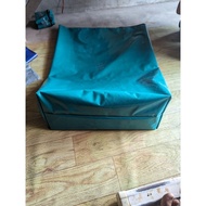 SQUARE SACK WITH ZIPPER T90xW20xP70cm semi-rubber pvc material/orcid