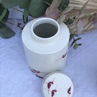 {MANUFACTURER PRODUCT} Lightning Teapot Warm Ceramics Teapots Hand Drawing Red Cranes Size D9 * H10 