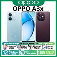 HP OPPO A3x 4/64GB - 4/128GB RAM UPTO 8GB Snapdragon 6s gen1 100% BARU ORIGINAL GARANSI RESMI