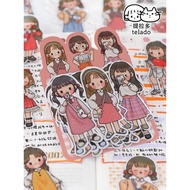 pVC Cute Boy Girl Sticker Comic Human Animation Stickers