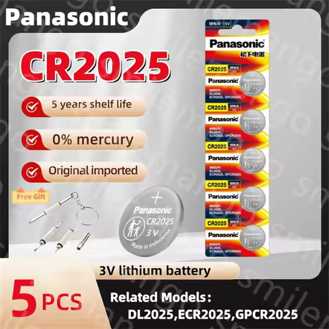 5-10Pcs Original Panasonic CR2032 CR2025 CR2016 CR1620 LR 44 Lithium Battery CR 2032 LR41 LR44 LR113