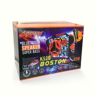 Bluetooth Speaker K52B Boston Model 40 Watts Wireless Microphone With 1000 Music Memory Free