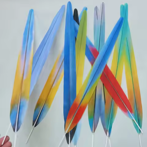 Wholesale Artificial Pheasant Feather/Fake Macaw Feather 58CM Decoration Feather Carinival /Samba /B