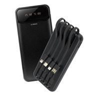 Asaki A-B3564 Power Bank 10000mAh พร้อมสายชาร์จ 4 วิธี มีหน้าจอ LED รับประกัน 1 ปี ชาร์จเร็ว 2A