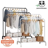 Ready Stock Murah Double Pole Strong Steel Structure Laundry Rack Cloth Organizer Hanger Penyangkut 