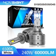 Novsight N60 D1S D2S D3S D4S car LED Headlight 240W 60000LM A Pair 6500K Plug And Play Canbus