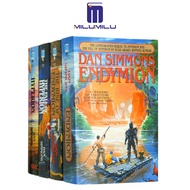 Hyperion Cantos Dan Simmons หนังสือปกอ่อน4เล่มโดย Dan Simmons หนังสือภาษาอังกฤษดั้งเดิม