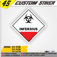 K3 Waste B3 Label Symbol Sticker Infectious Hazmat
