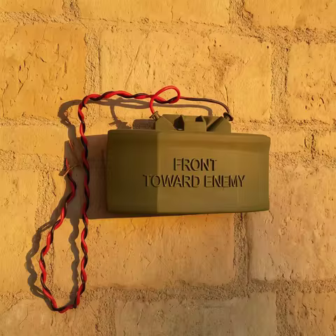 Fake Claymore Mine Doorbell Prank - Funny Prop Replica for Home Decoration & Party Gift Idea