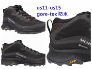 us13 us14 us15  merrell 黑gore-tex 防水Vibram  徒步鞋 登山鞋 男鞋 大尺碼男鞋