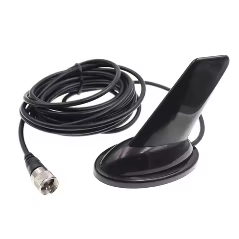 UHF VHF Shark Fin UV-5R/9R Magnet Base Antenna Car Walkie Talkie Handheld Radio Antenna with 5M rg58