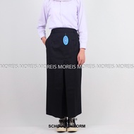 Seragam Rok Span Panjang Hitam Bahan Famatex