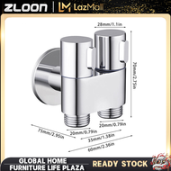 ZLOON G1/2 Silver Mini Multifunctional Faucet Brass One In Two Out Dual Control Washing Machine Chrome Plated/Grey Faucet Three Way Triangle Valve Toilet Bidet Faucet Dual Use Angle Valve Bathroom Bidet Faucet Set Wall Handheld Sanitary Shower Head Pet S