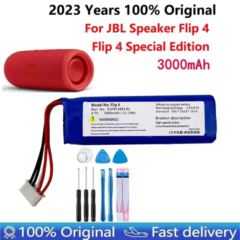 PURFIELD 3.7v 3000mAh Battery For JBL Flip 4 Rechargeable Battery GSP872693 01 For JBL Speaker Flip 