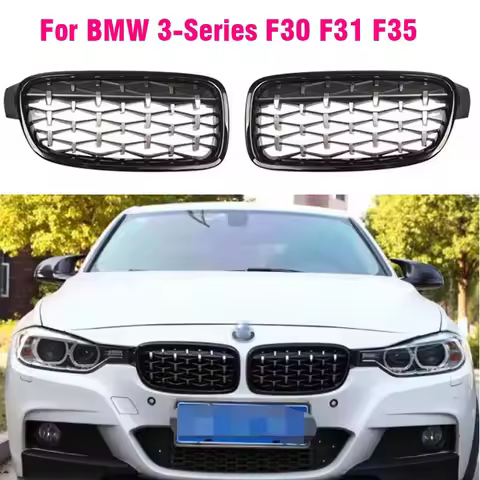 Car Front Sport Grill Kidney Grills Star For BMW 3-Series F30 F31 F35 320i 320d 325i 2012-2017