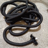 LARGE DRAWSTRING BAG STRAP 6 MM 8MM 10 MM AND 12MM black braided rope/ 10-12 mm drawstring bag strap