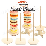 [SG] Wooden Donut Rack Donut Stand Wooden Candy Donut Rack Dessert Shower Birthday Decoration